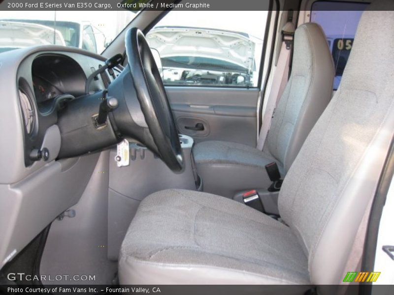  2000 E Series Van E350 Cargo Medium Graphite Interior