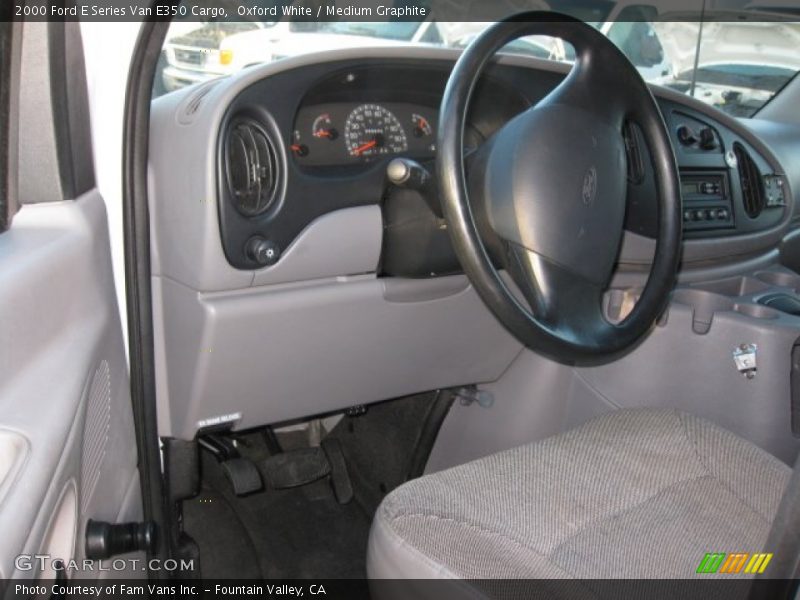 Oxford White / Medium Graphite 2000 Ford E Series Van E350 Cargo