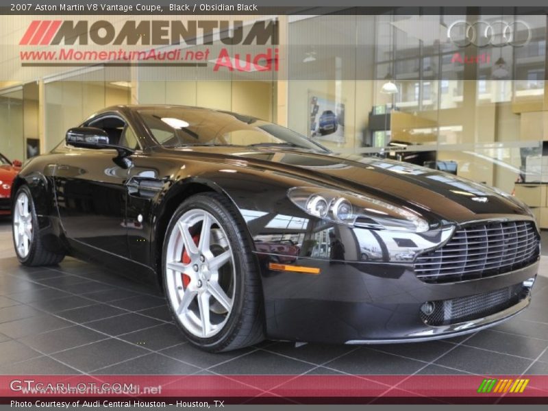 Black / Obsidian Black 2007 Aston Martin V8 Vantage Coupe