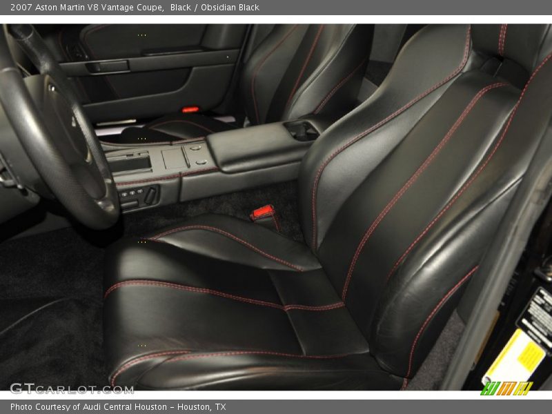  2007 V8 Vantage Coupe Obsidian Black Interior
