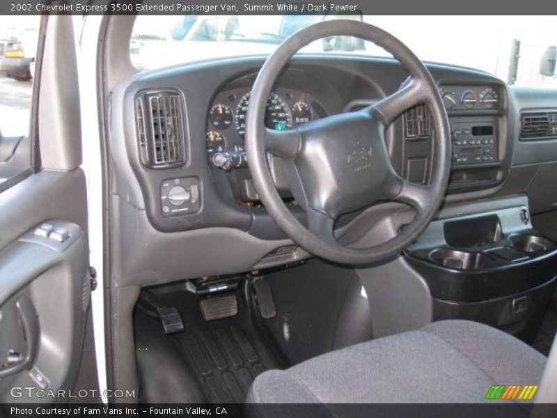 Summit White / Dark Pewter 2002 Chevrolet Express 3500 Extended Passenger Van