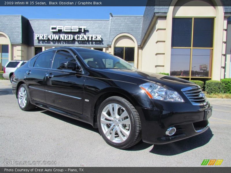 Black Obsidian / Graphite Black 2009 Infiniti M 35 Sedan