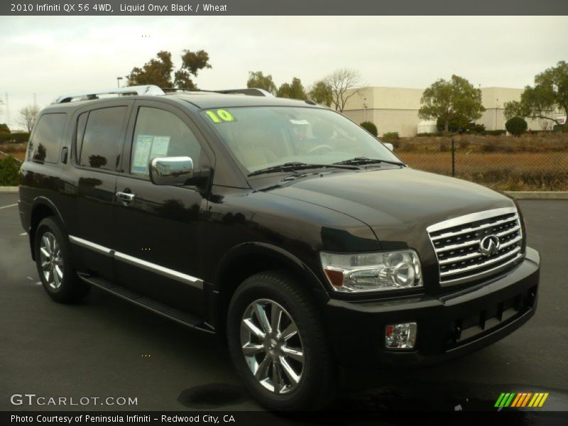 Liquid Onyx Black / Wheat 2010 Infiniti QX 56 4WD