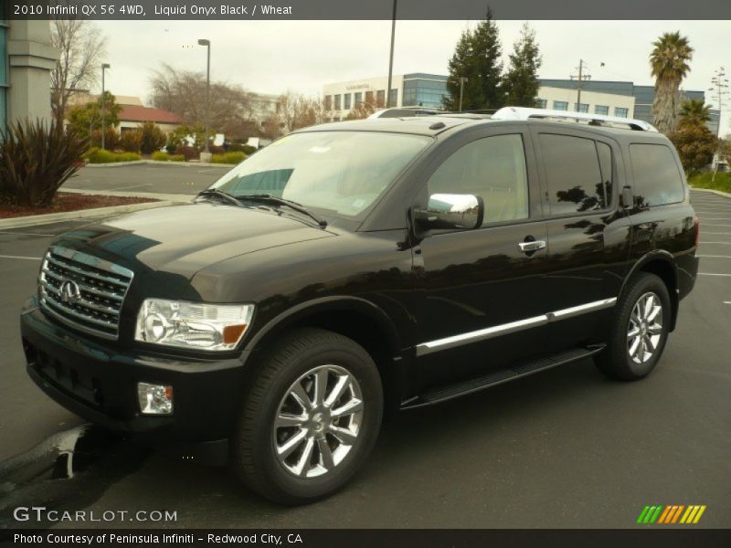 Liquid Onyx Black / Wheat 2010 Infiniti QX 56 4WD