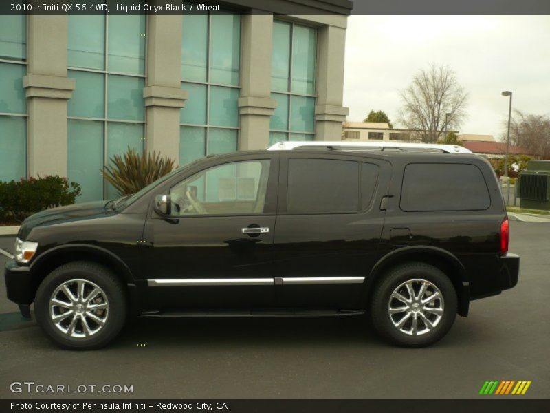 Liquid Onyx Black / Wheat 2010 Infiniti QX 56 4WD