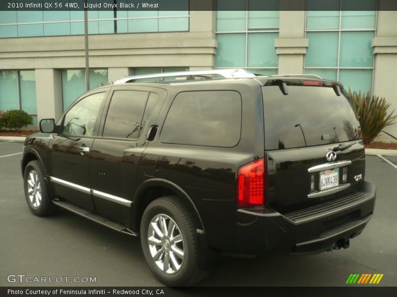 Liquid Onyx Black / Wheat 2010 Infiniti QX 56 4WD