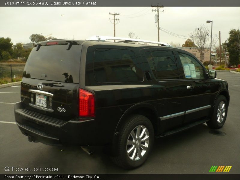 Liquid Onyx Black / Wheat 2010 Infiniti QX 56 4WD