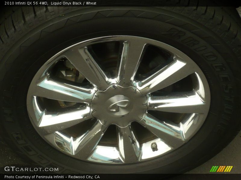 Liquid Onyx Black / Wheat 2010 Infiniti QX 56 4WD