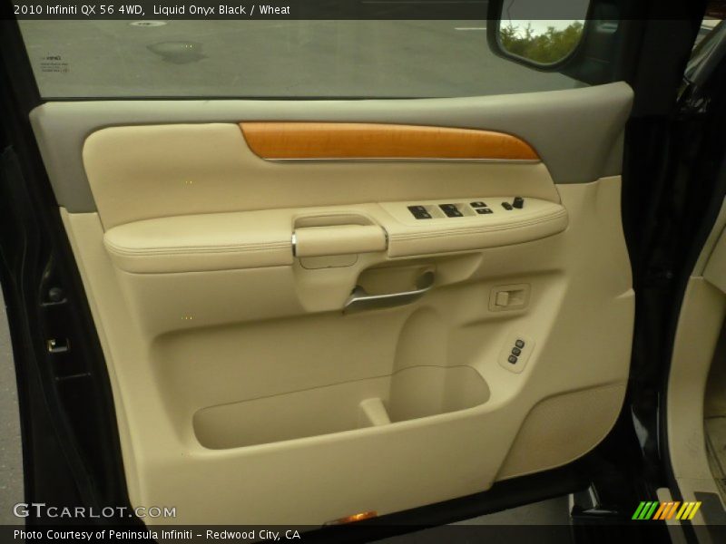 Liquid Onyx Black / Wheat 2010 Infiniti QX 56 4WD
