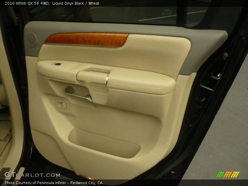 Liquid Onyx Black / Wheat 2010 Infiniti QX 56 4WD