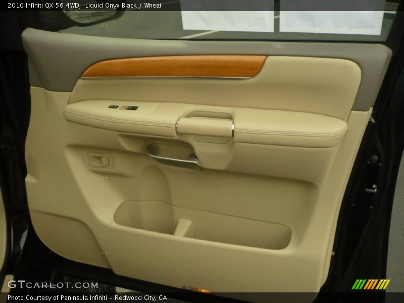 Liquid Onyx Black / Wheat 2010 Infiniti QX 56 4WD