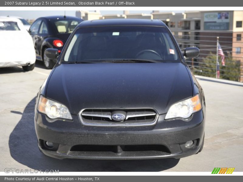 Obsidian Black Pearl / Off-Black 2007 Subaru Legacy 2.5i Limited Sedan