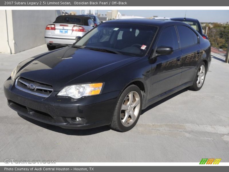 Obsidian Black Pearl / Off-Black 2007 Subaru Legacy 2.5i Limited Sedan