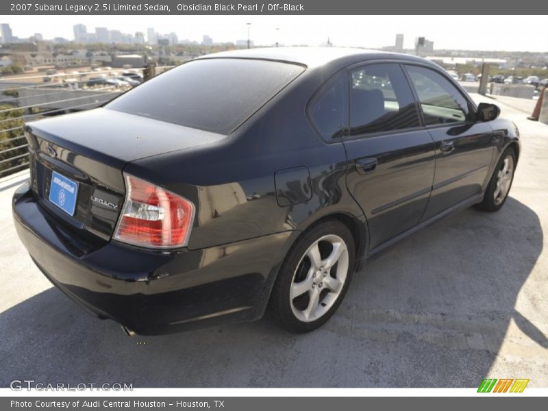 Obsidian Black Pearl / Off-Black 2007 Subaru Legacy 2.5i Limited Sedan