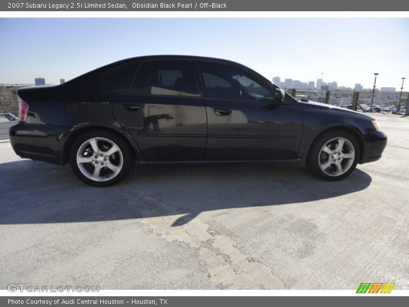 Obsidian Black Pearl / Off-Black 2007 Subaru Legacy 2.5i Limited Sedan