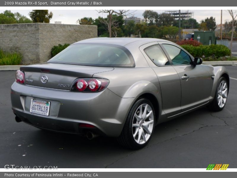 Diamond Gray Metallic / Black 2009 Mazda RX-8 Sport