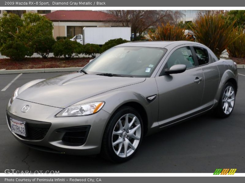 Diamond Gray Metallic / Black 2009 Mazda RX-8 Sport