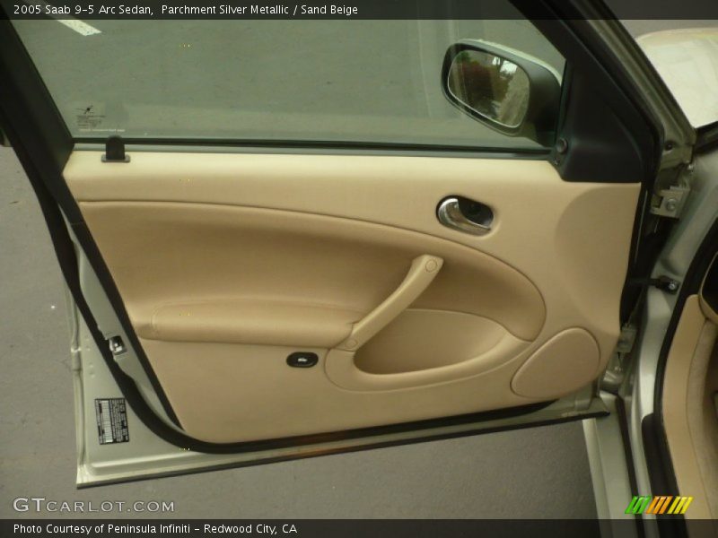 Parchment Silver Metallic / Sand Beige 2005 Saab 9-5 Arc Sedan