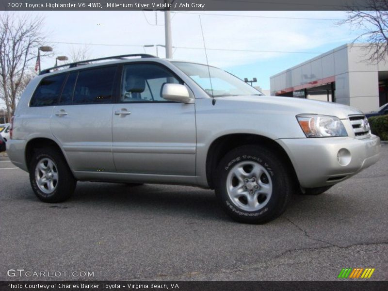 Millenium Silver Metallic / Ash Gray 2007 Toyota Highlander V6 4WD