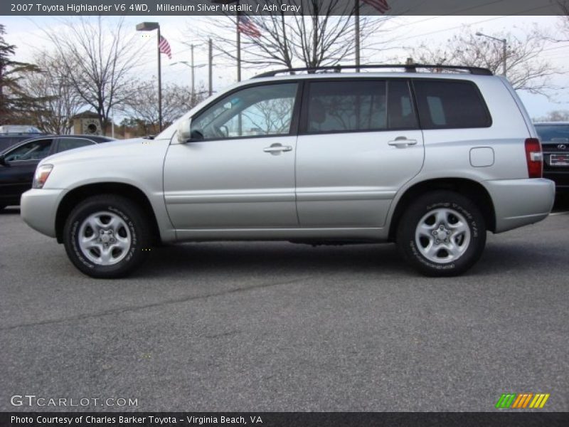 Millenium Silver Metallic / Ash Gray 2007 Toyota Highlander V6 4WD