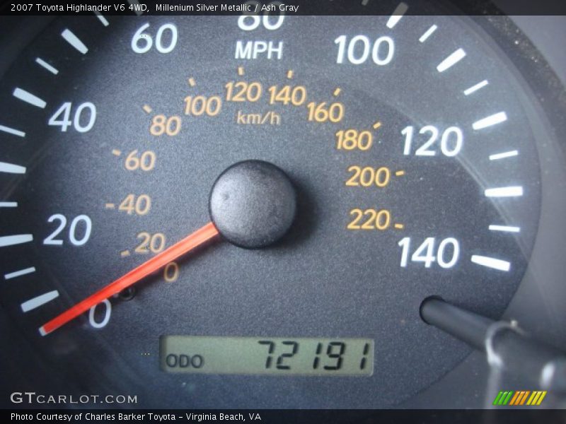 Millenium Silver Metallic / Ash Gray 2007 Toyota Highlander V6 4WD