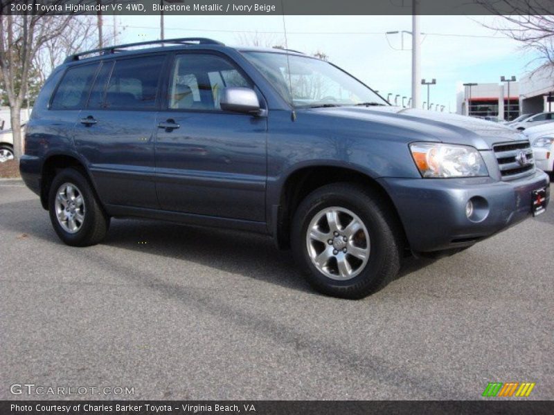 Bluestone Metallic / Ivory Beige 2006 Toyota Highlander V6 4WD