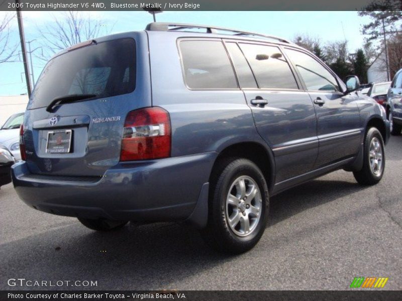 Bluestone Metallic / Ivory Beige 2006 Toyota Highlander V6 4WD