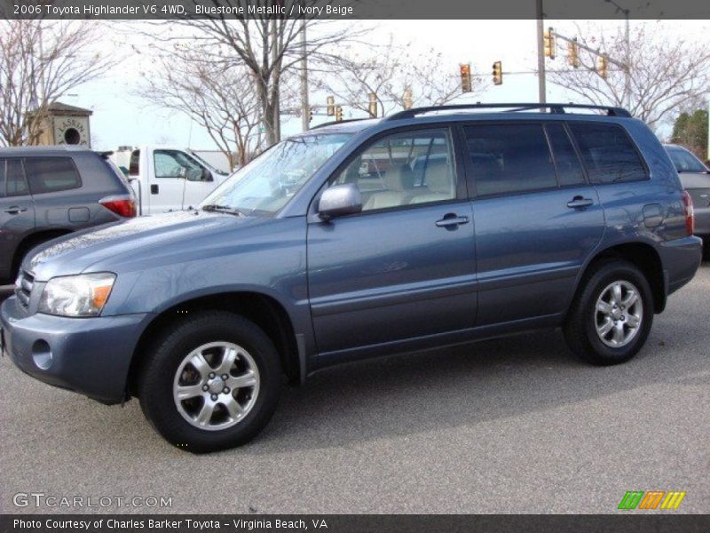 Bluestone Metallic / Ivory Beige 2006 Toyota Highlander V6 4WD
