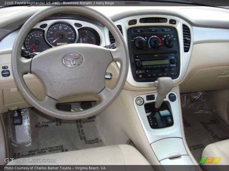Bluestone Metallic / Ivory Beige 2006 Toyota Highlander V6 4WD