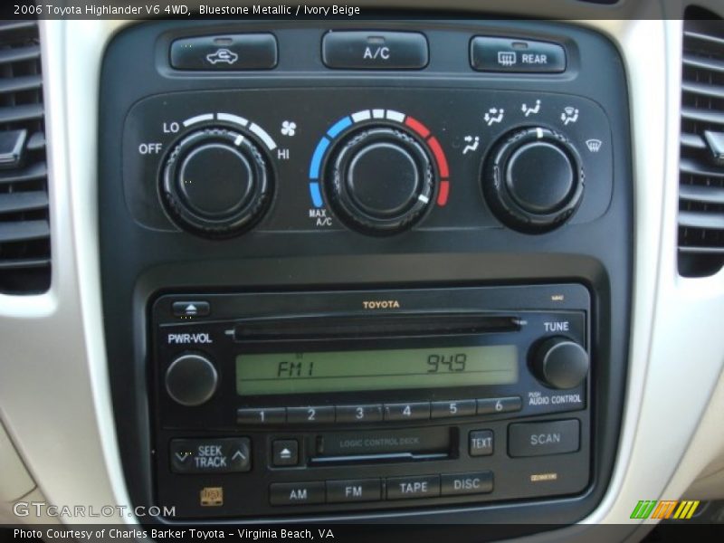 Bluestone Metallic / Ivory Beige 2006 Toyota Highlander V6 4WD