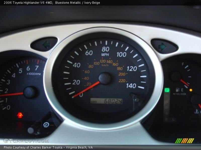 Bluestone Metallic / Ivory Beige 2006 Toyota Highlander V6 4WD