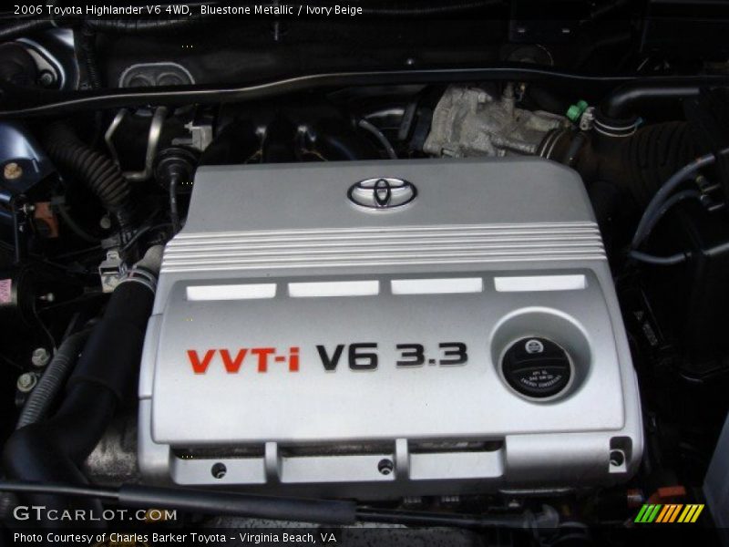  2006 Highlander V6 4WD Engine - 3.3 Liter DOHC 24-Valve VVT-i V6