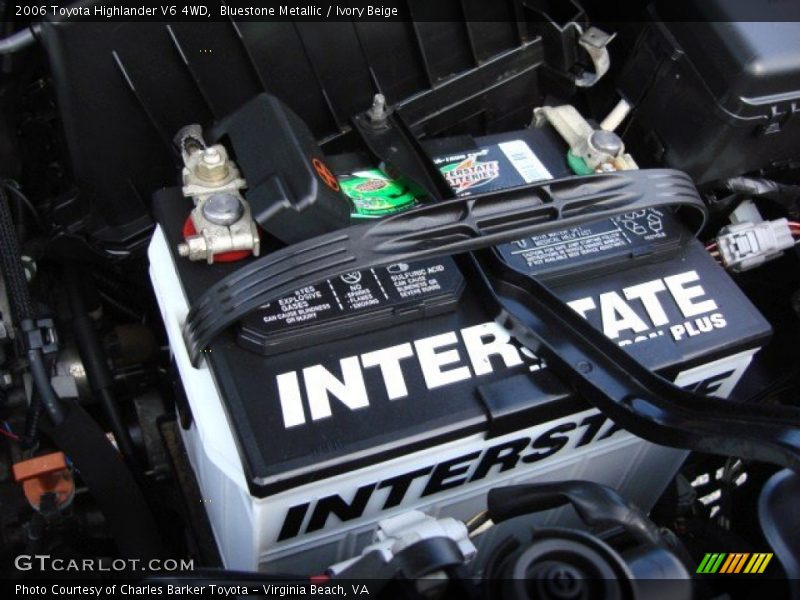 Bluestone Metallic / Ivory Beige 2006 Toyota Highlander V6 4WD