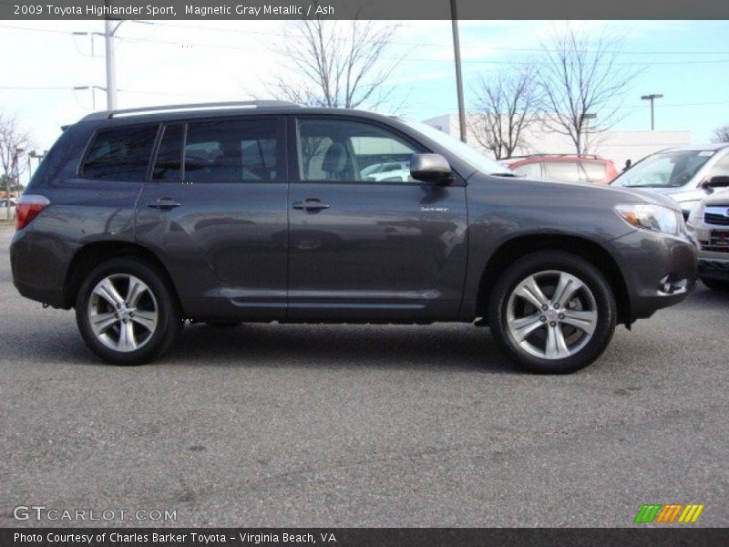 Magnetic Gray Metallic / Ash 2009 Toyota Highlander Sport