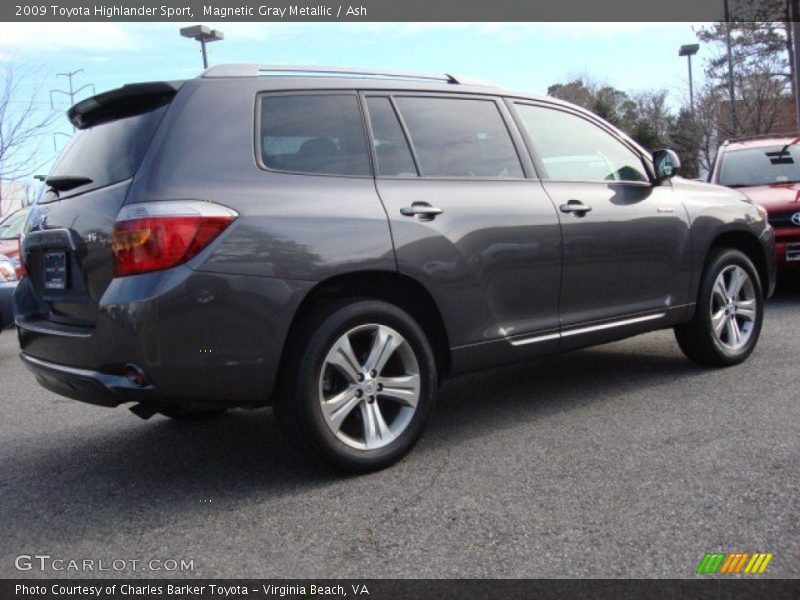 Magnetic Gray Metallic / Ash 2009 Toyota Highlander Sport