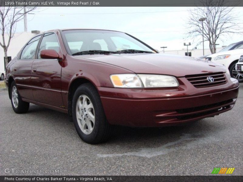 Vintage Red Pearl / Oak 1999 Toyota Camry XLE V6