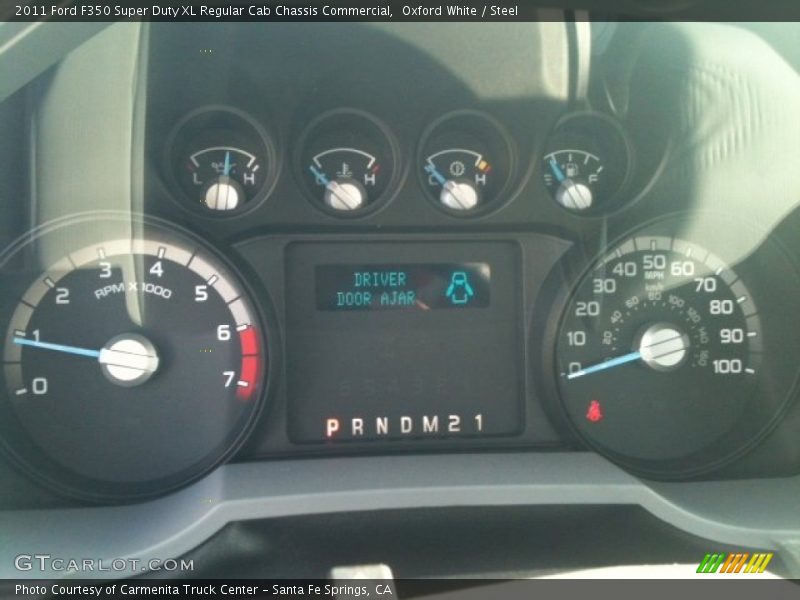 Oxford White / Steel 2011 Ford F350 Super Duty XL Regular Cab Chassis Commercial