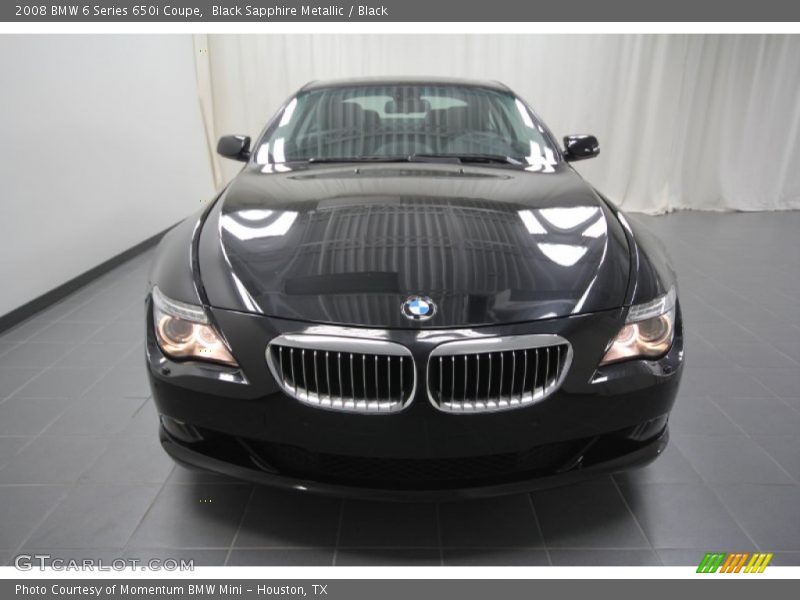 Black Sapphire Metallic / Black 2008 BMW 6 Series 650i Coupe