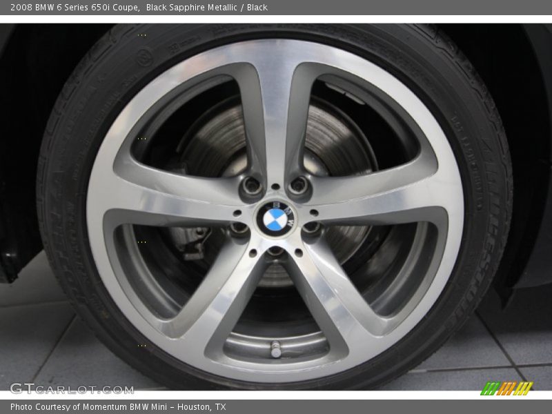 Black Sapphire Metallic / Black 2008 BMW 6 Series 650i Coupe