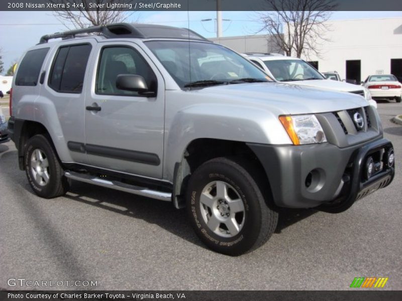 Silver Lightning / Steel/Graphite 2008 Nissan Xterra S 4x4