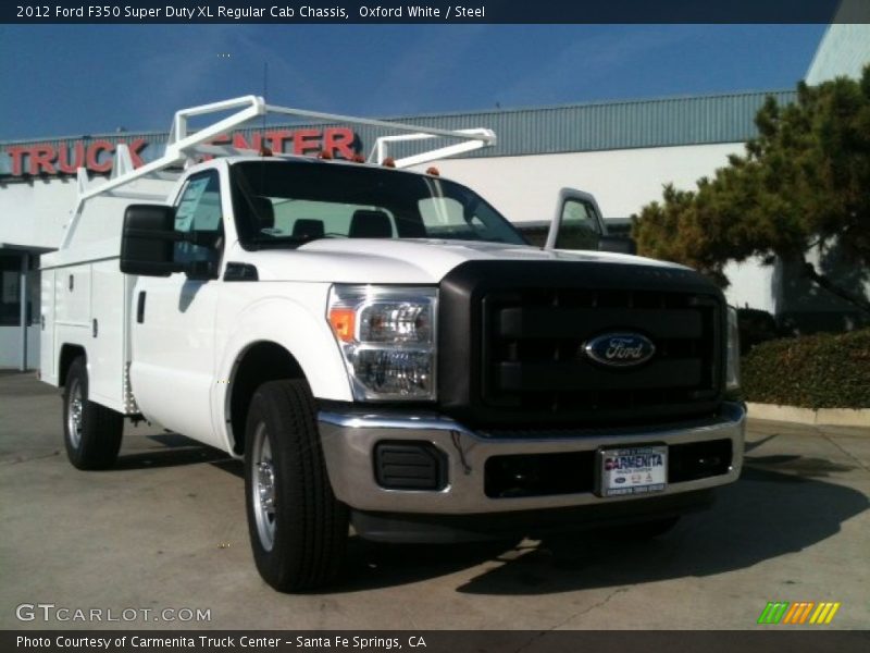 Oxford White / Steel 2012 Ford F350 Super Duty XL Regular Cab Chassis