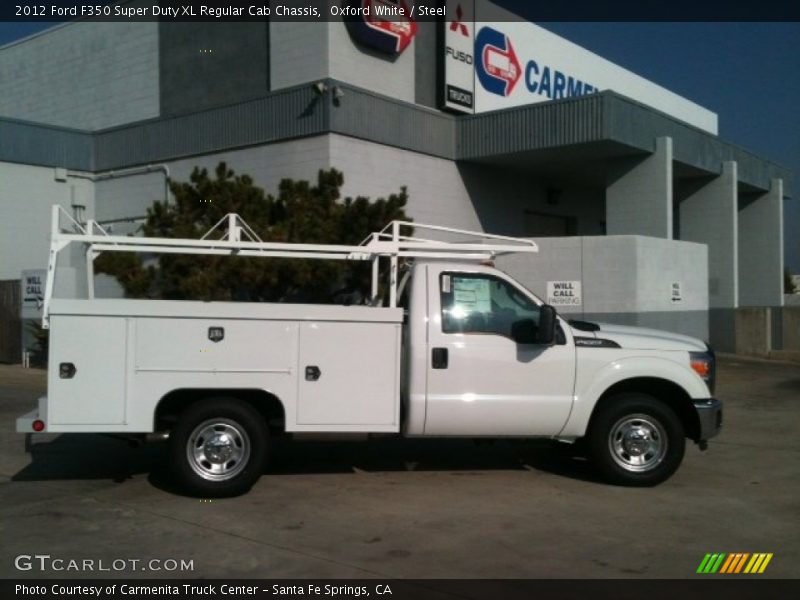 Oxford White / Steel 2012 Ford F350 Super Duty XL Regular Cab Chassis