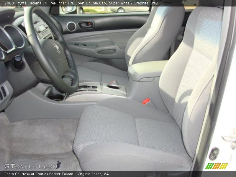  2008 Tacoma V6 PreRunner TRD Sport Double Cab Graphite Gray Interior