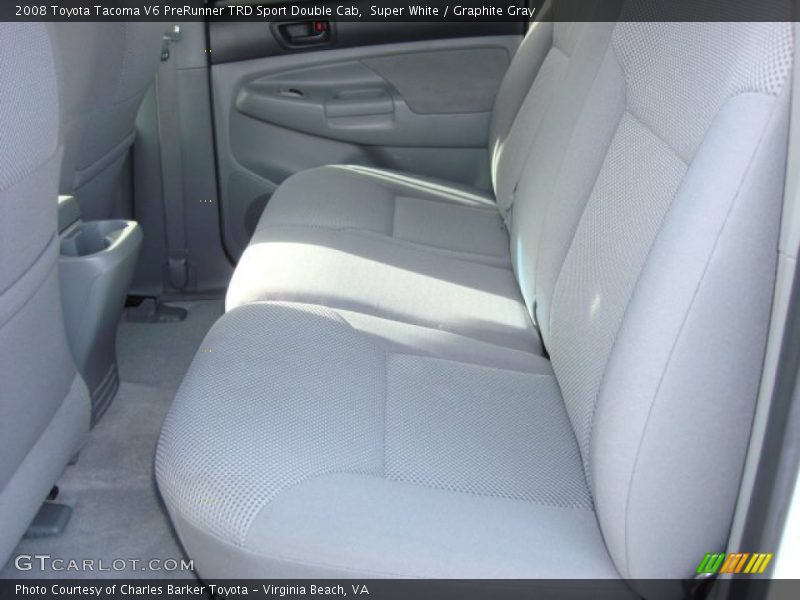 Super White / Graphite Gray 2008 Toyota Tacoma V6 PreRunner TRD Sport Double Cab