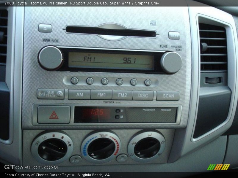 Audio System of 2008 Tacoma V6 PreRunner TRD Sport Double Cab