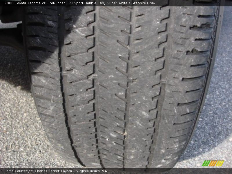 Super White / Graphite Gray 2008 Toyota Tacoma V6 PreRunner TRD Sport Double Cab