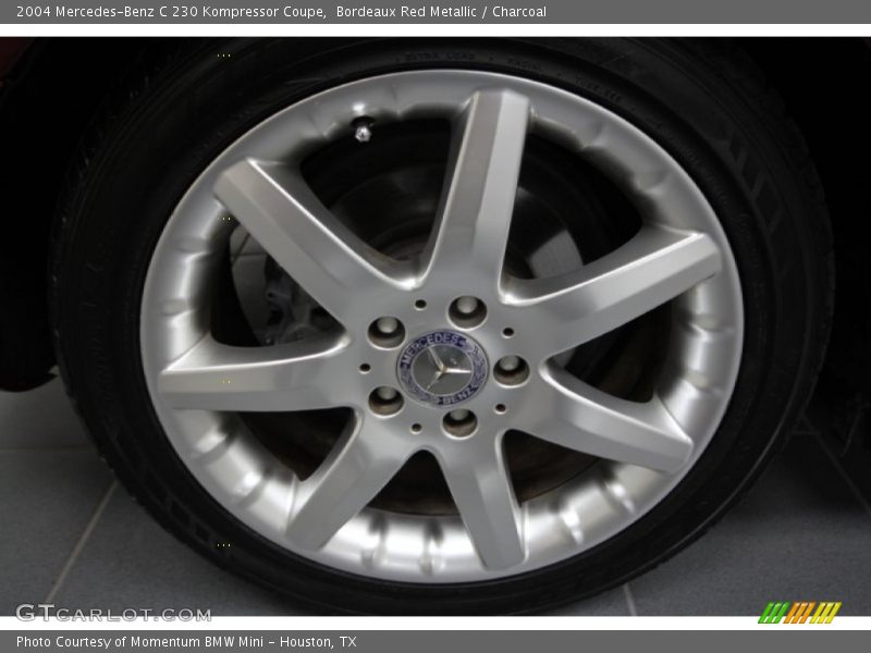 Bordeaux Red Metallic / Charcoal 2004 Mercedes-Benz C 230 Kompressor Coupe