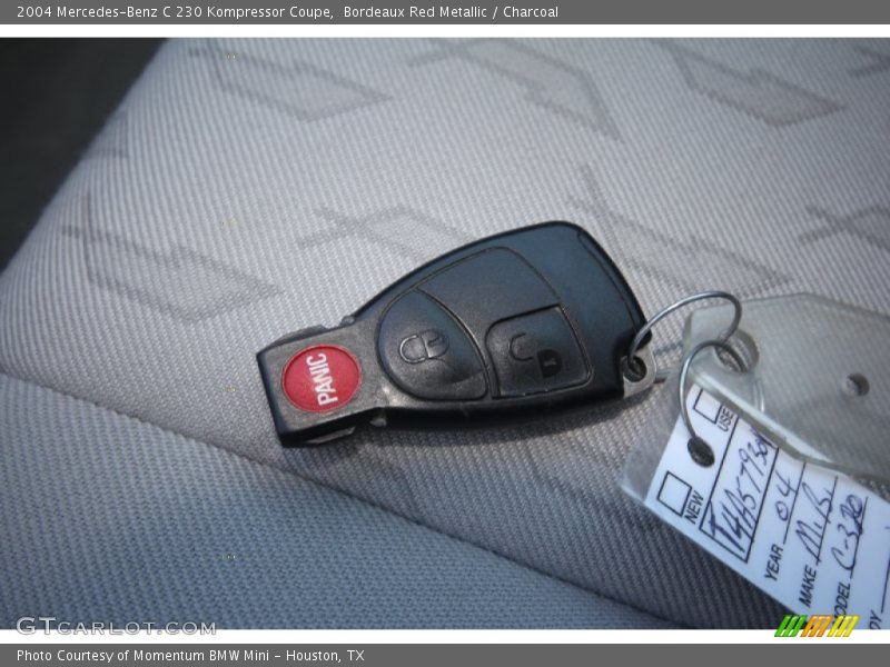 Bordeaux Red Metallic / Charcoal 2004 Mercedes-Benz C 230 Kompressor Coupe