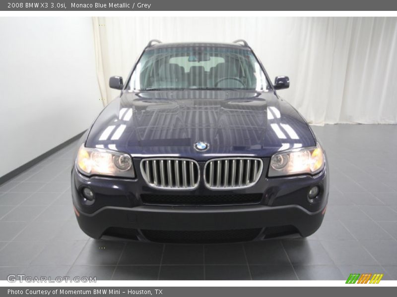 Monaco Blue Metallic / Grey 2008 BMW X3 3.0si