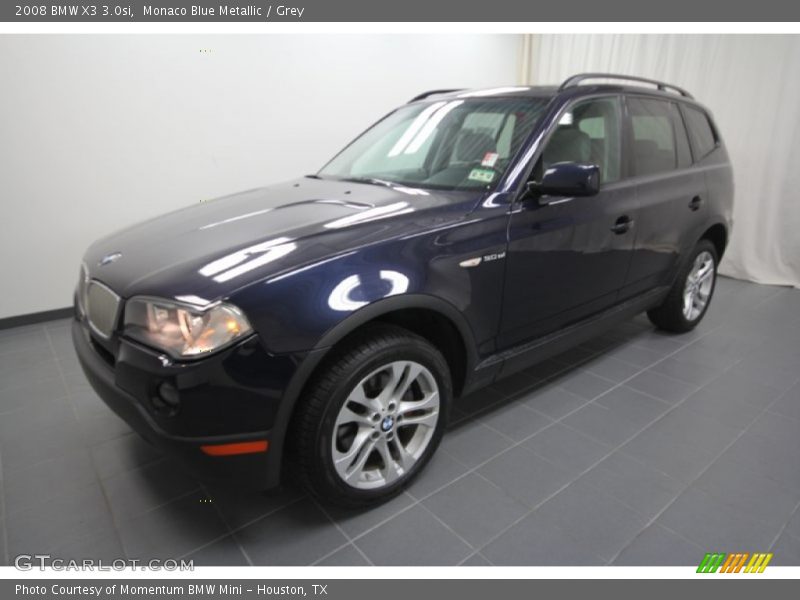 Monaco Blue Metallic / Grey 2008 BMW X3 3.0si